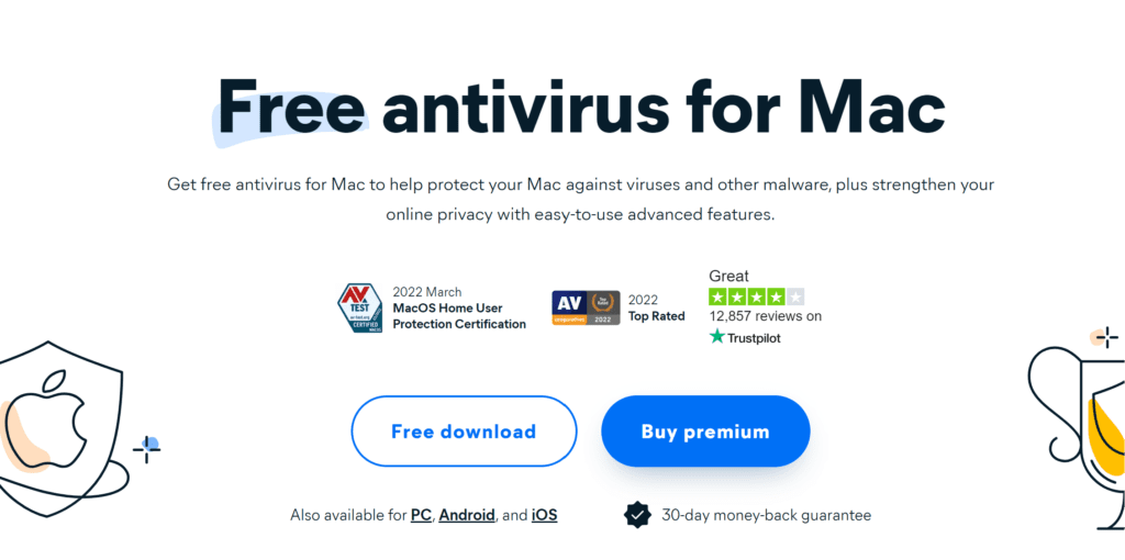 Avast Free Antivirus is the best free antivirus for macbook air