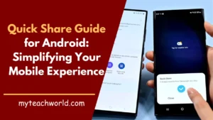 Quick Share on Android: Simplifying the sharing process with just a few taps.