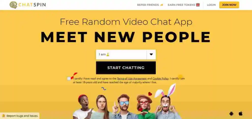 Chatspin – Random Video Chat is alternative for omegle on android
