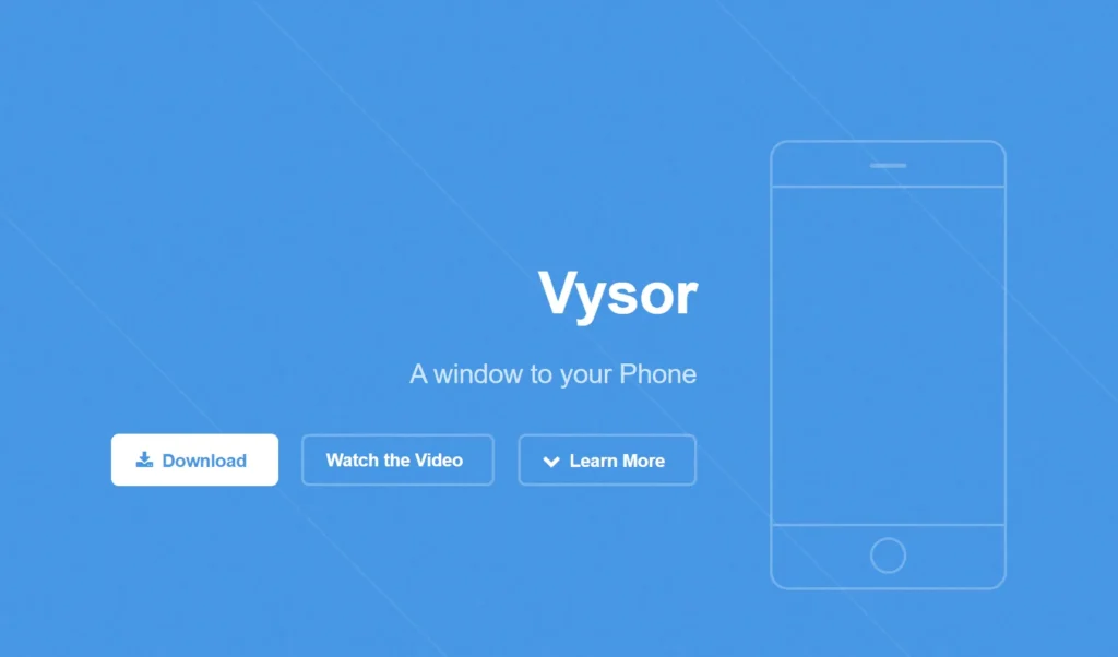 Vysor is a tool that allows you to mirror and control your Android device from your computer.